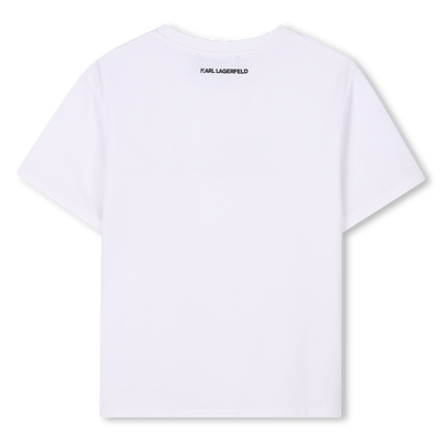 T-shirt with sequins KARL LAGERFELD KIDS GIRL