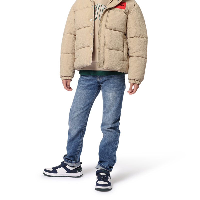 Straight cotton jeans HUGO 
                        BOY