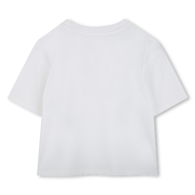 Cotton T-shirt with diamant&eacute;s MARC JACOBS GIRL
