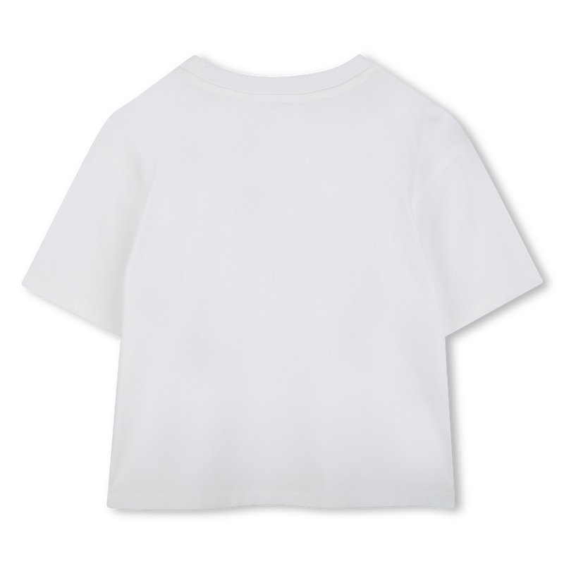 Cotton T-shirt with diamant&eacute;s MARC JACOBS 
                        GIRL