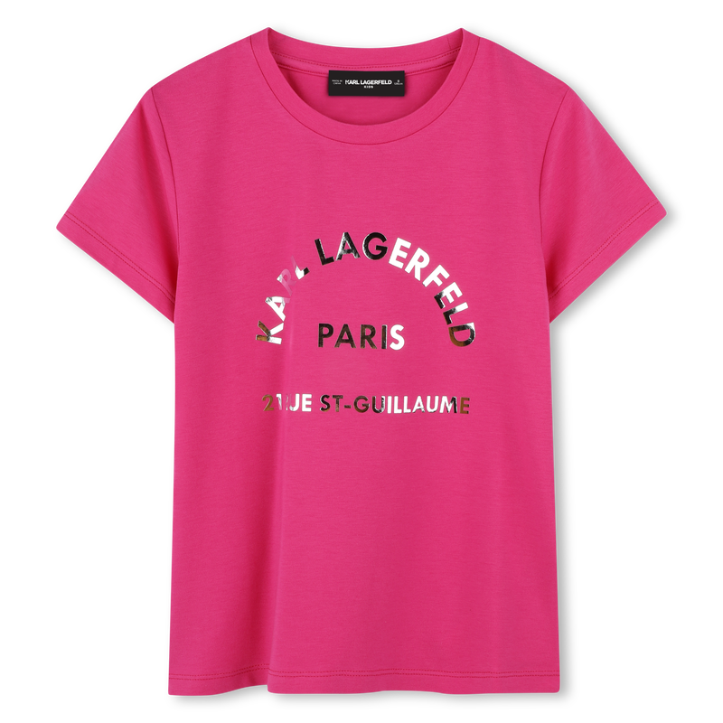 Short-sleeved T-shirt KARL LAGERFELD KIDS 
                        GIRL