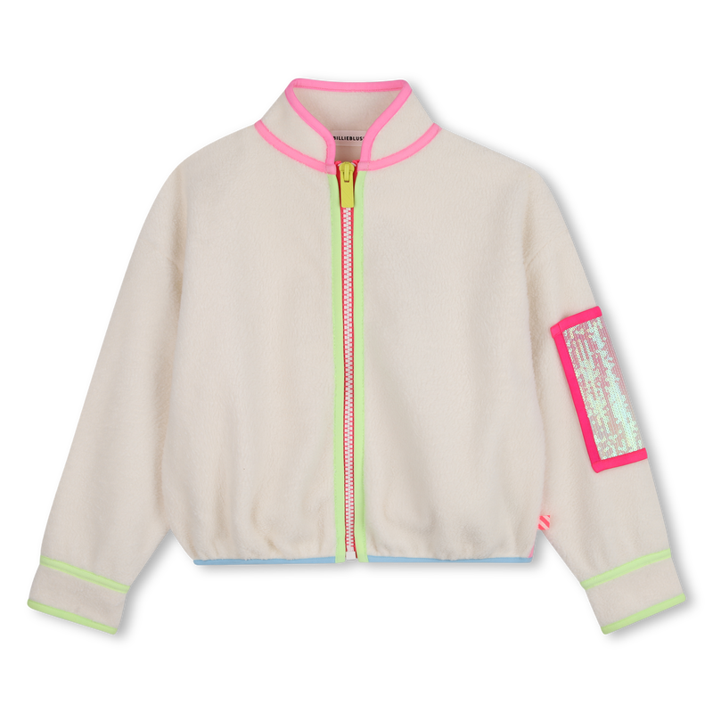 Fleece fabric cardigan BILLIEBLUSH 
                        GIRL