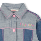 Denim jacket with prints BILLIEBLUSH 
                    GIRL