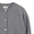 Embroidered wings knitted cardigan ZADIG VOLTAIRE 
                    GIRL