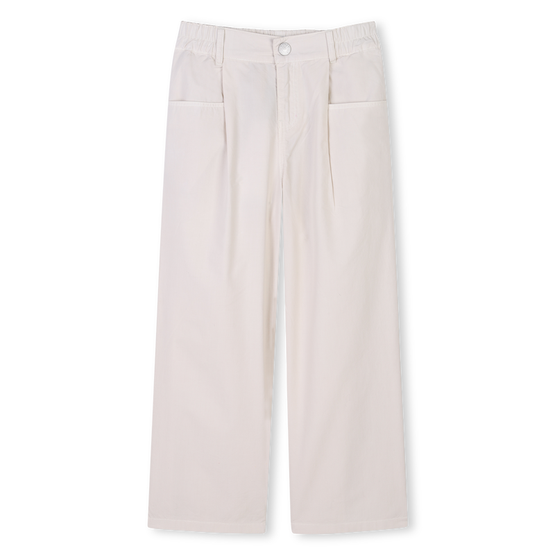 Flared poplin trousers KENZO KIDS 
                        GIRL