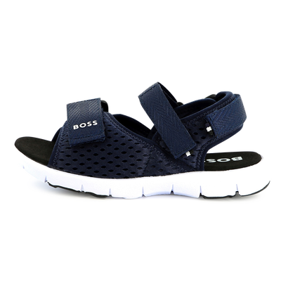 Hook-and-loop canvas sandals BOSS BOY