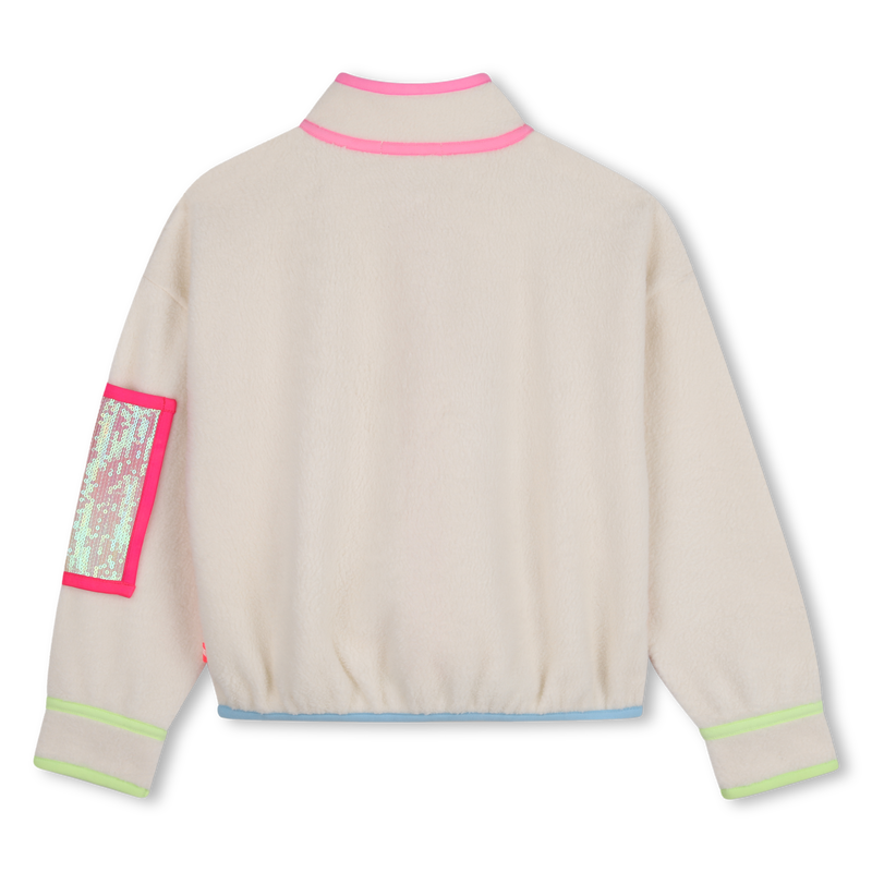 Fleece fabric cardigan BILLIEBLUSH 
                        GIRL