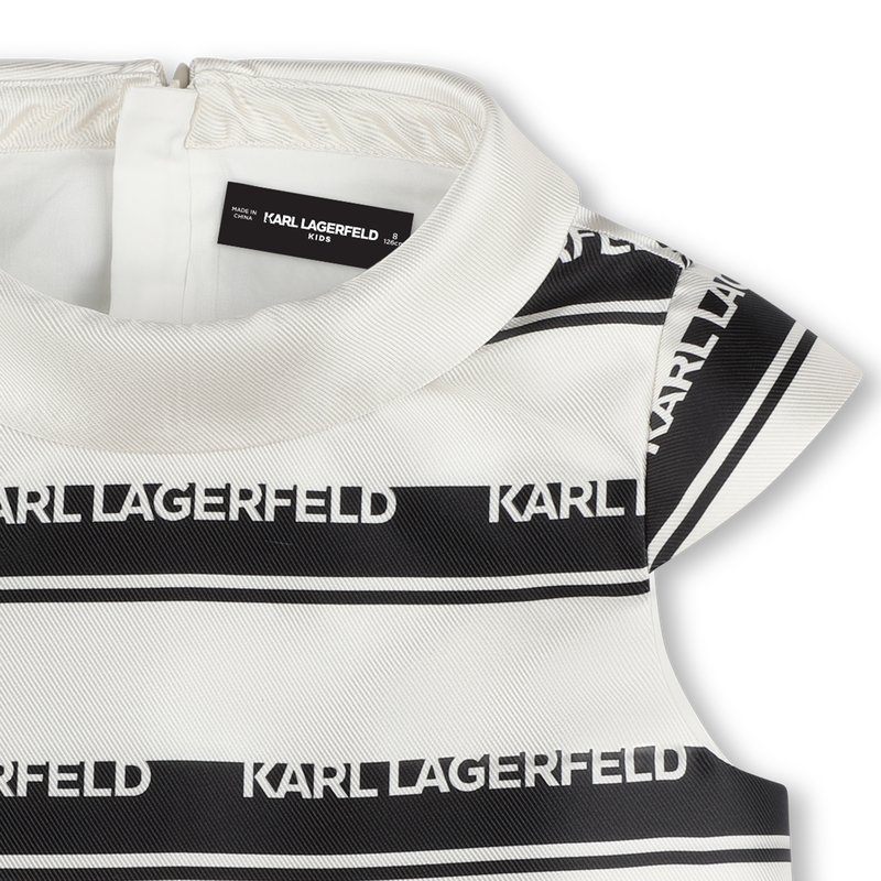 Blouse with logo stripes KARL LAGERFELD KIDS 
                        GIRL