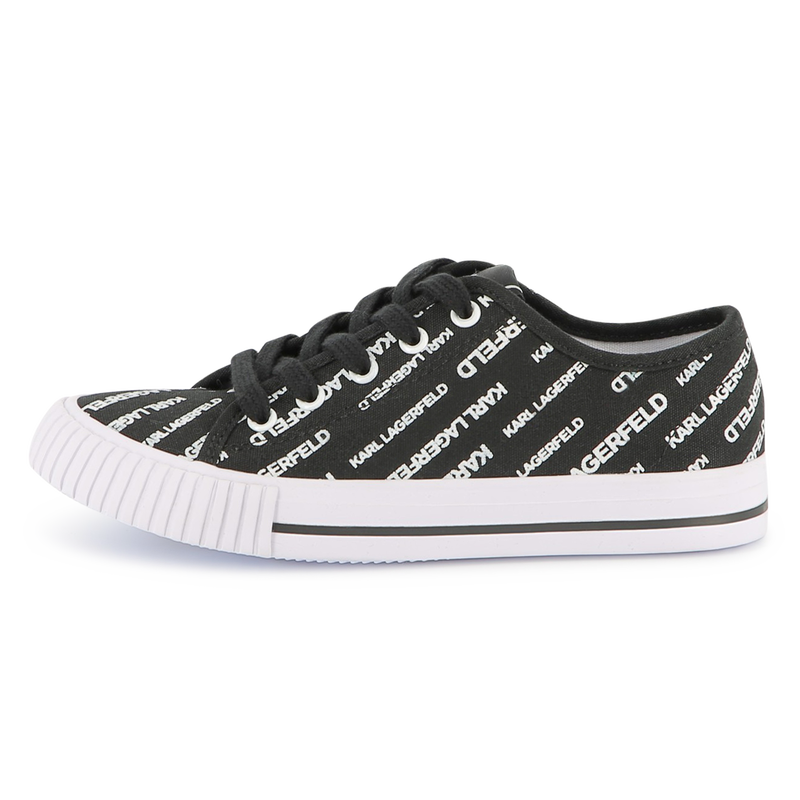 Logo print lace-up trainers KARL LAGERFELD KIDS 
                        BOY
