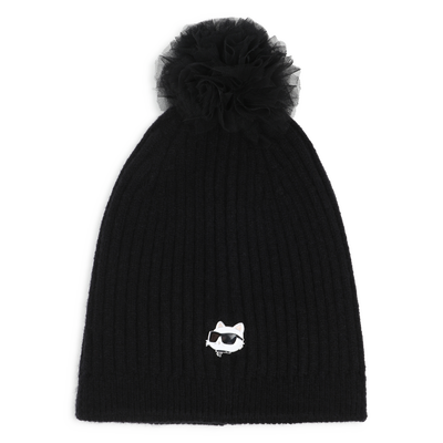 Knitted beanie KARL LAGERFELD KIDS GIRL