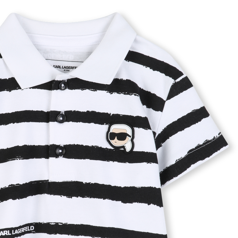 POLO AND SHORTS SET KARL LAGERFELD KIDS 
                        BOY