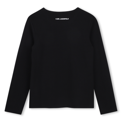 Long sleeve t-shirt KARL LAGERFELD KIDS GIRL