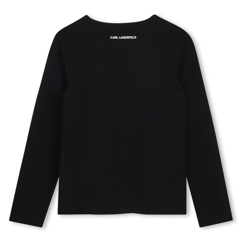 Long sleeve t-shirt KARL LAGERFELD KIDS 
                        GIRL