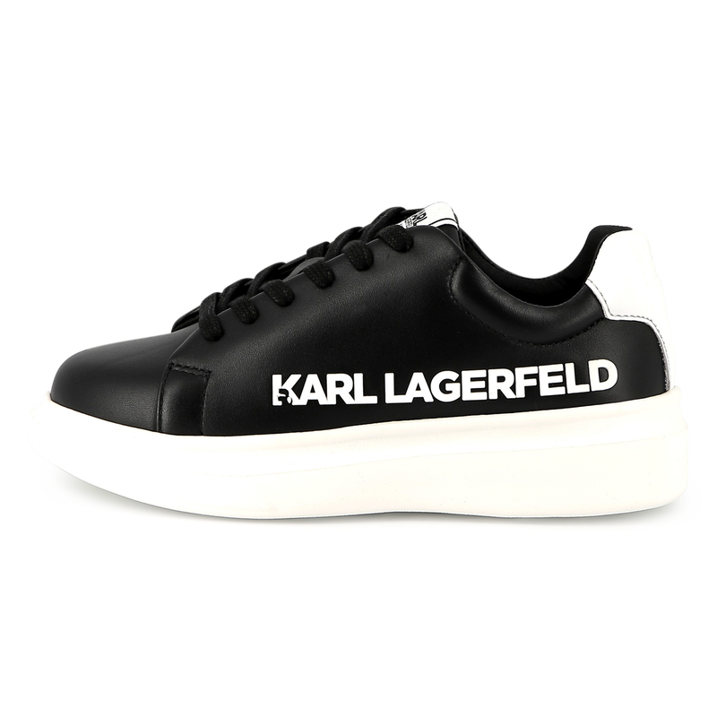 Lace-up leather trainers KARL LAGERFELD KIDS 
                        UNISEX