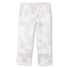 Cotton and linen trousers DKNY 
                    GIRL