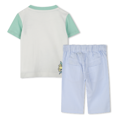 Cotton T-shirt and trousers KENZO KIDS BOY