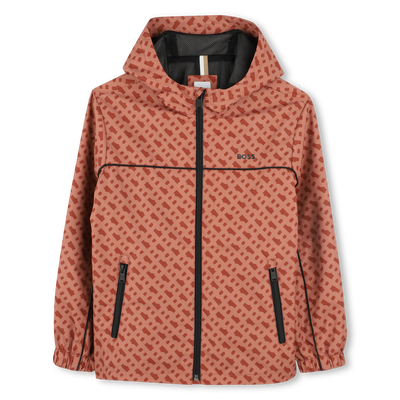 Hooded printed windbreaker BOSS BOY