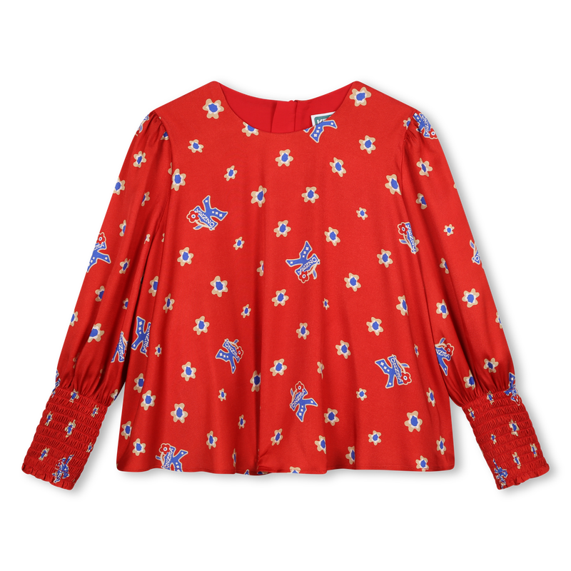 Flowy printed blouse KENZO KIDS 
                        GIRL
