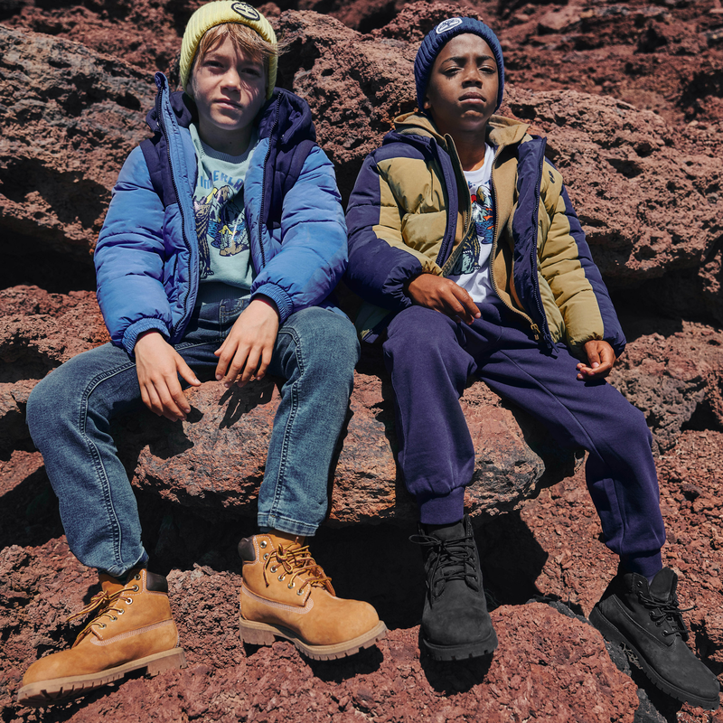 Down jacket with removable sleeves and hoods TIMBERLAND 
                        BOY