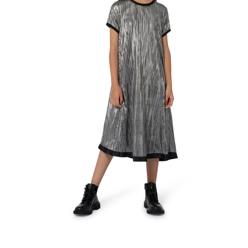 Short-sleeved pleated dress DKNY 
                        GIRL