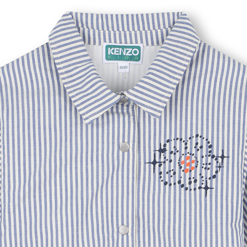 Fine stripe shirt dress KENZO KIDS 
                        GIRL