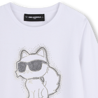 Long sleeve t-shirt KARL LAGERFELD KIDS 
                    GIRL