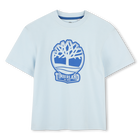 Two-tone T-shirt with logo, PALE BLUE, hi-res