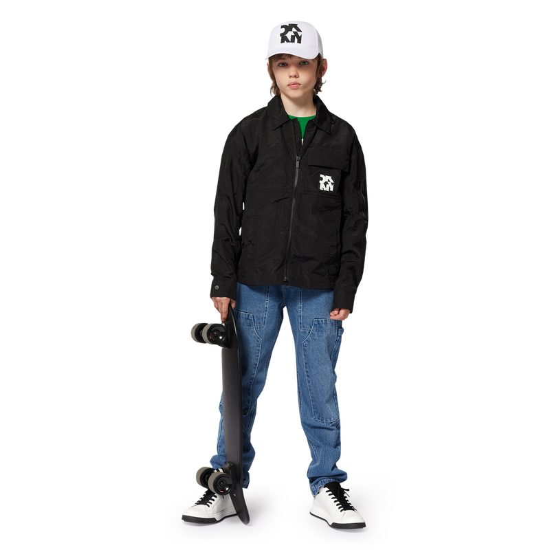 Leather lace-up trainers DKNY 
                    UNISEX