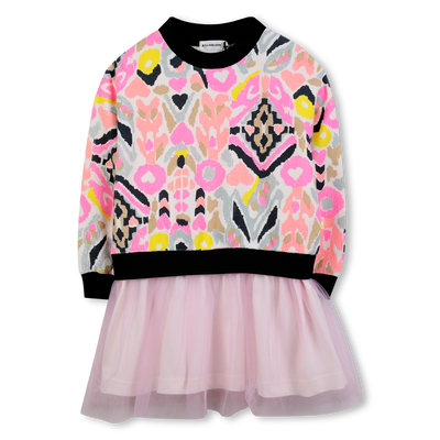 Bi-material dress BILLIEBLUSH GIRL