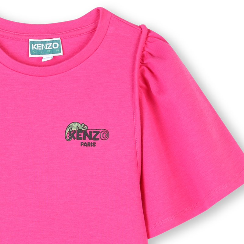 Short-sleeved cotton dress KENZO KIDS 
                        GIRL