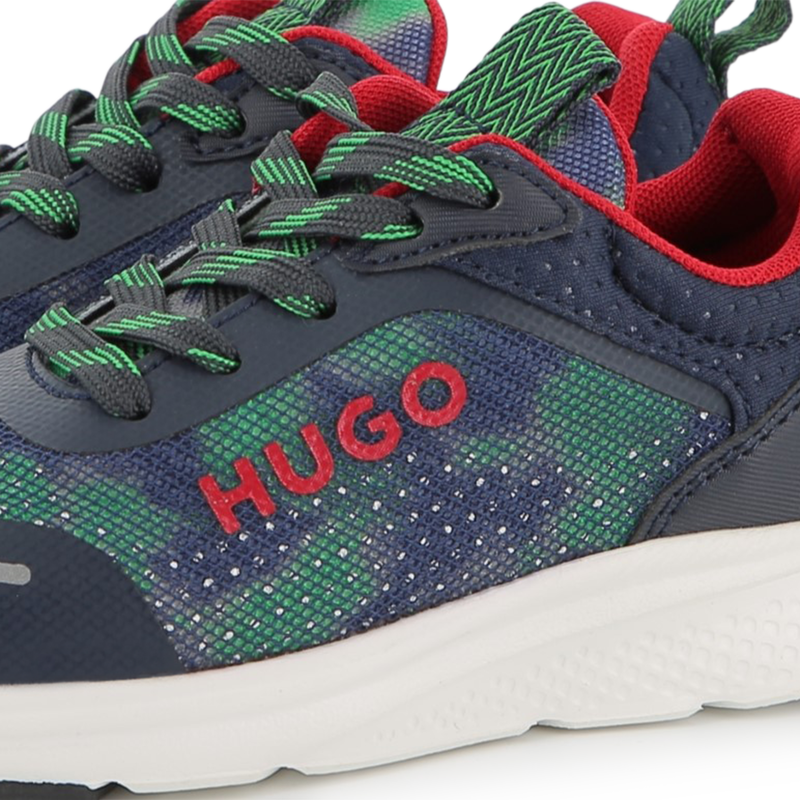 Printed lace-up trainers HUGO 
                        BOY