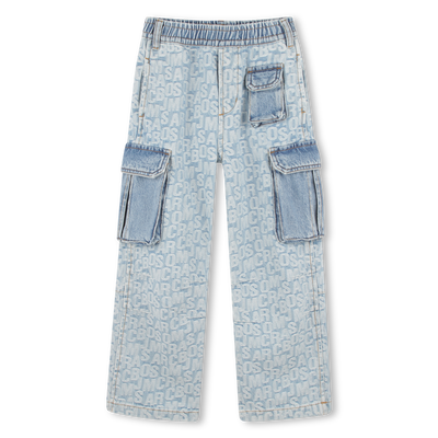 Cotton denim cargo trousers MARC JACOBS BOY