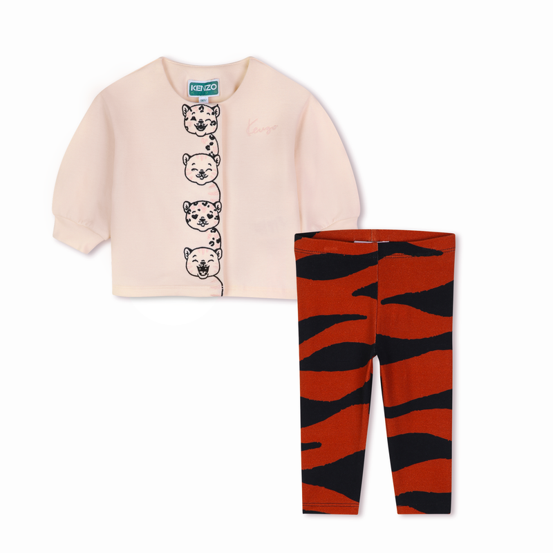 T-shirt and legging set KENZO KIDS 
                        GIRL