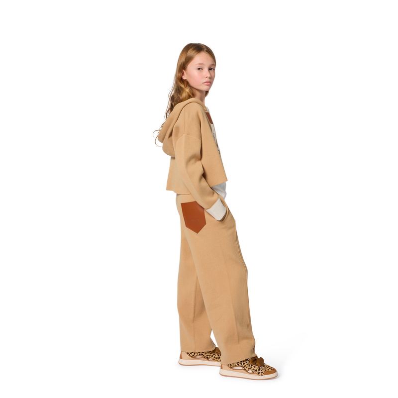 Wide-leg knit trousers LANVIN 
                        GIRL