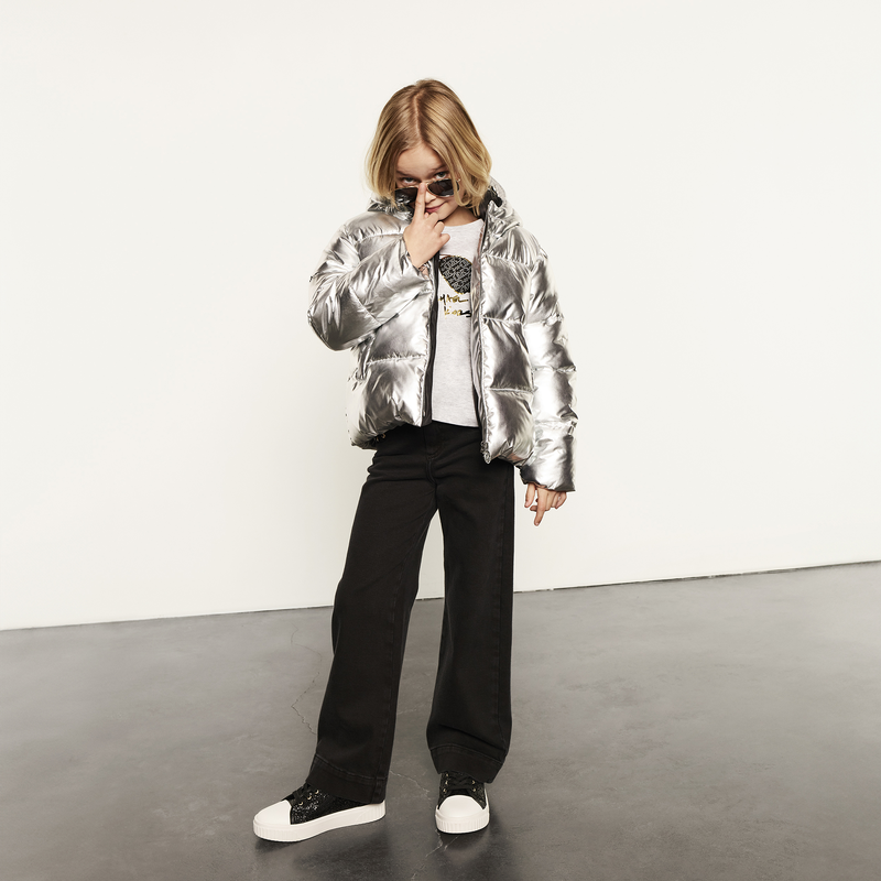 Hooded puffer jacket MICHAEL KORS 
                        GIRL