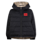 Reversible hooded down jacket HUGO 
                    BOY