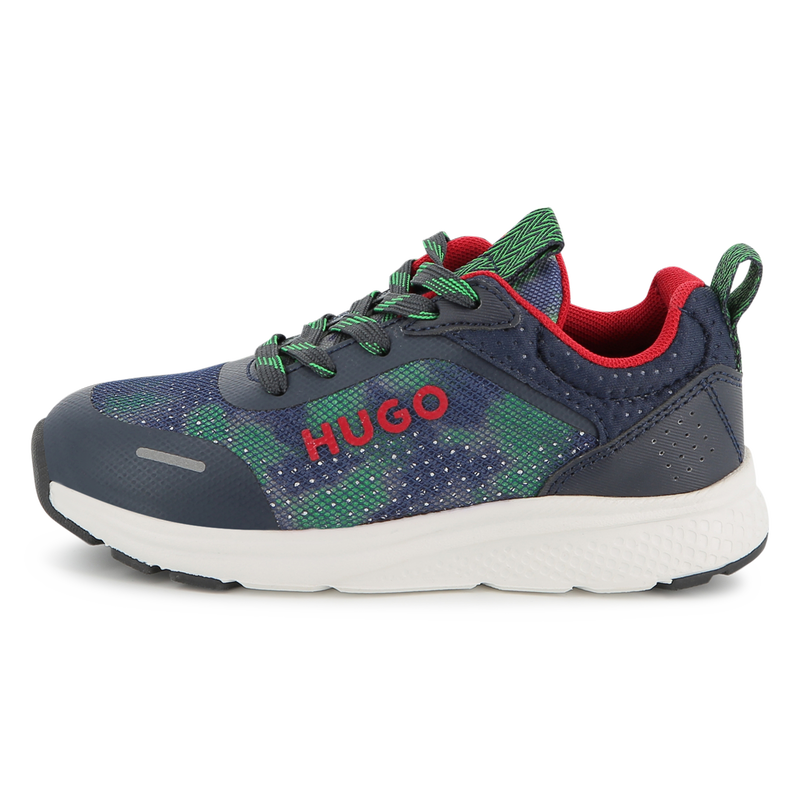 Printed lace-up trainers HUGO 
                        BOY
