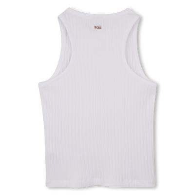 VEST TOP WITH METAL PLATE BOSS GIRL