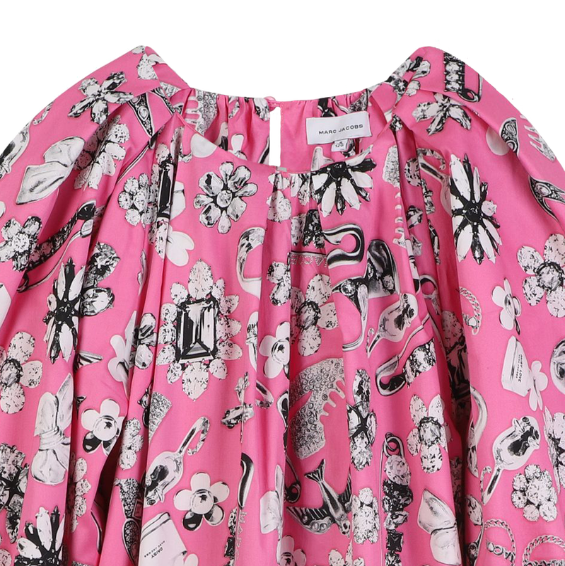 Cotton satin dress MARC JACOBS 
                        GIRL