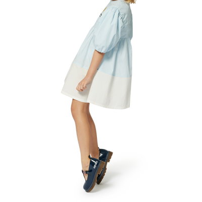 Two-colour flared dress KENZO KIDS GIRL