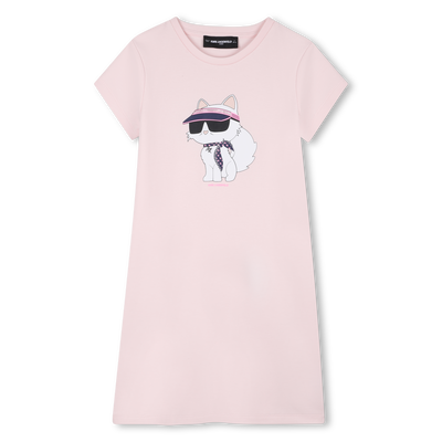 SHORT SLEEVE DRESS KARL LAGERFELD KIDS GIRL