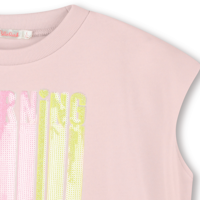 Sleeveless cotton sweatshirt BILLIEBLUSH 
                        GIRL