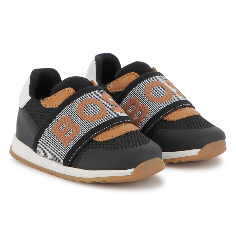 Sneakers with branded elastic BOSS 
                        BOY
