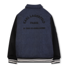 Polyester bomber jacket KARL LAGERFELD KIDS 
                    BOY