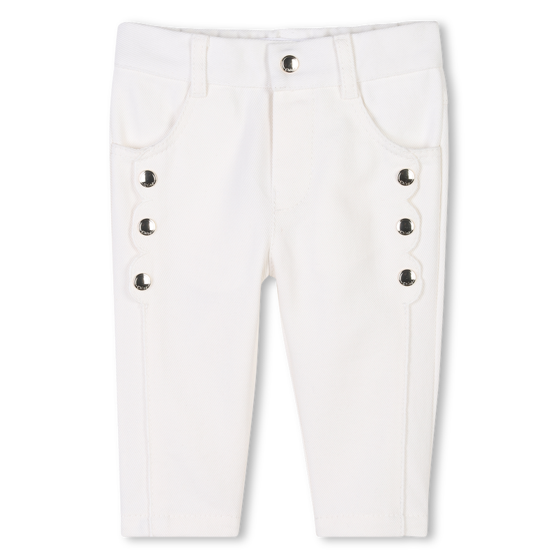Cotton twill trousers CHLOE 
                        GIRL