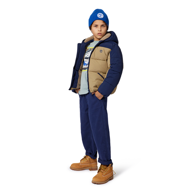 Water-repellent hooded down jacket TIMBERLAND 
                        BOY