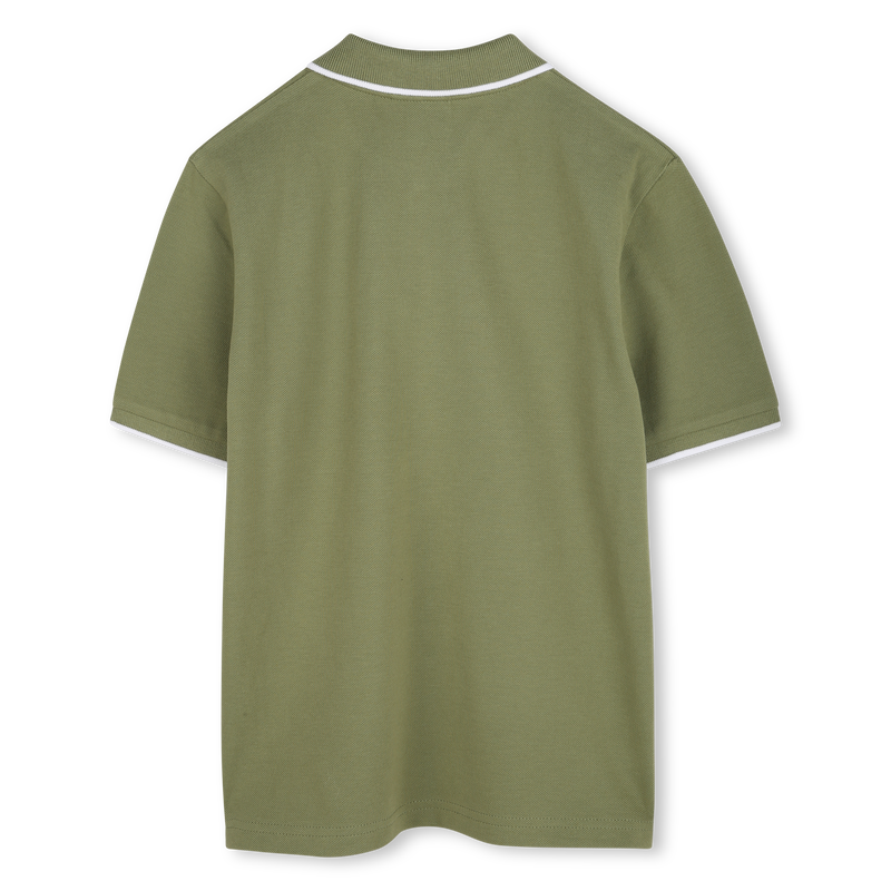 Plain cotton piqu&eacute; polo shirt BOSS 
                        BOY