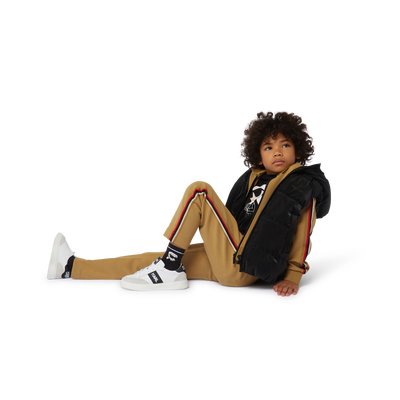 Sleeveless hooded puffer KARL LAGERFELD KIDS BOY