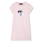 Short sleeve dress, PINK, hi-res
