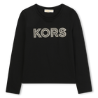 Long-sleeved jersey T-shirt MICHAEL KORS 
                    GIRL